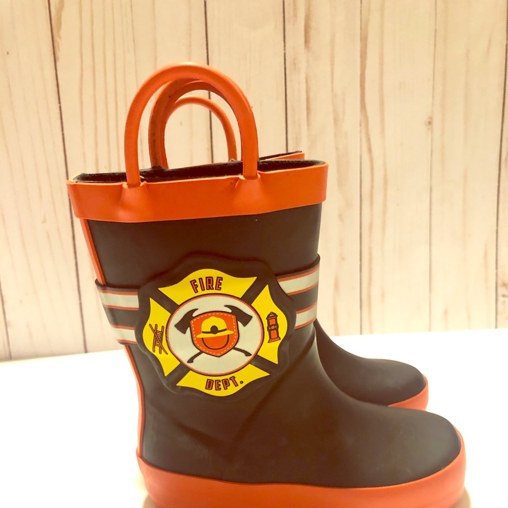 Firefighter Rain Boots. Boys Toddler Size 5/6